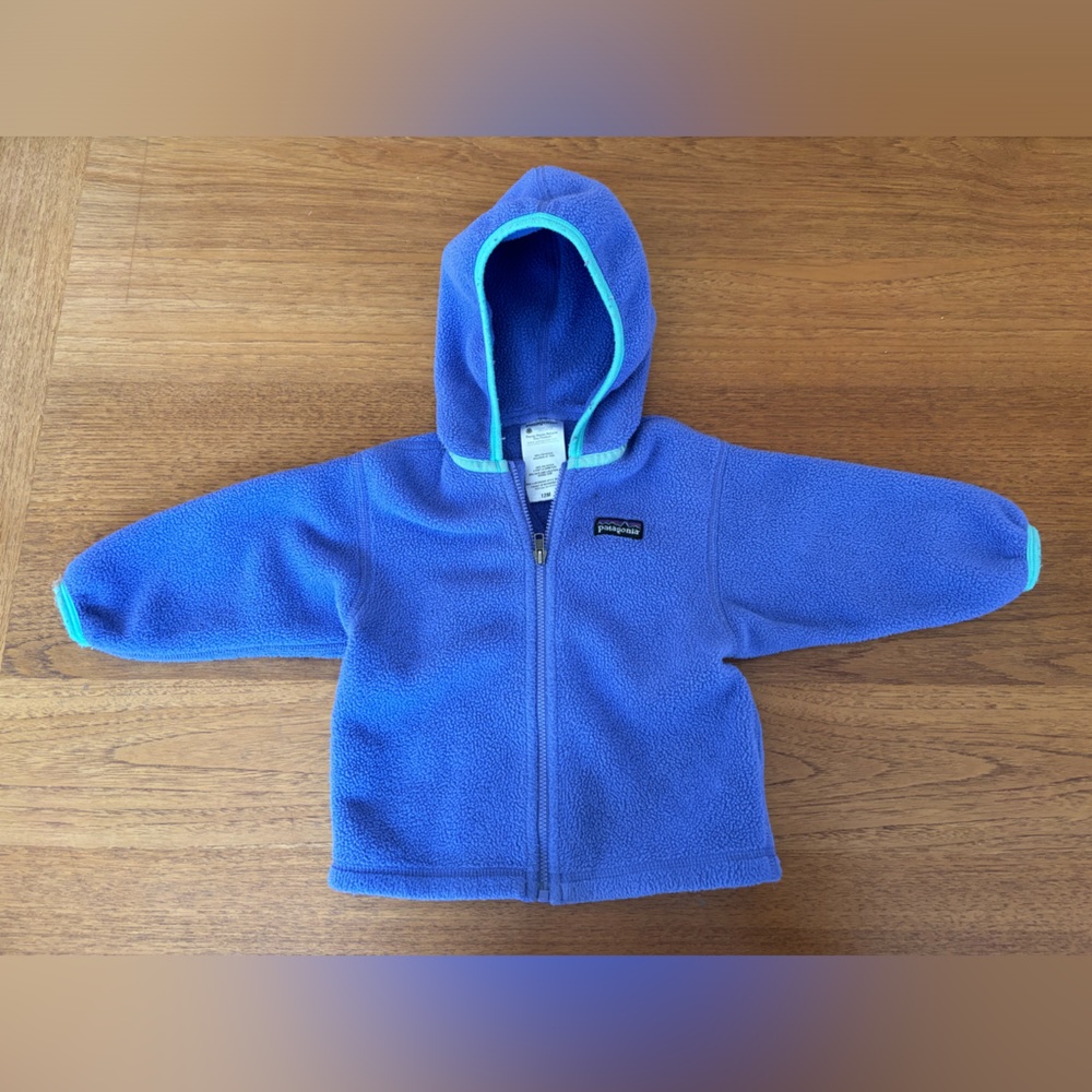 Blue/purple Patagonia fleece jacket 12m